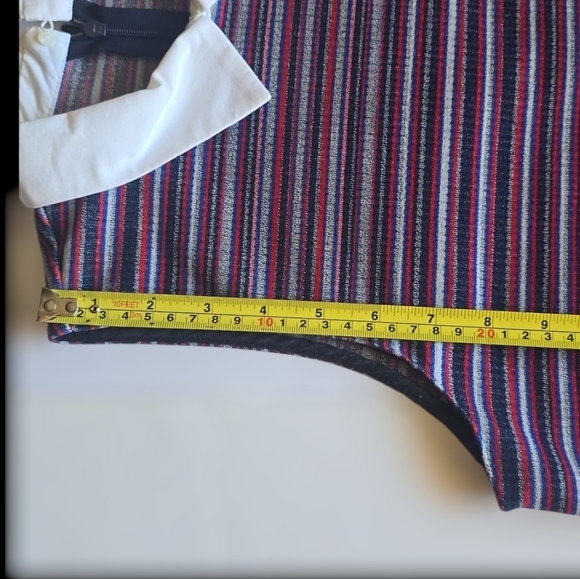 Zara Trafaluc Collection Striped Sleeveless White Collar Shift Dress - Picture 12 of 16